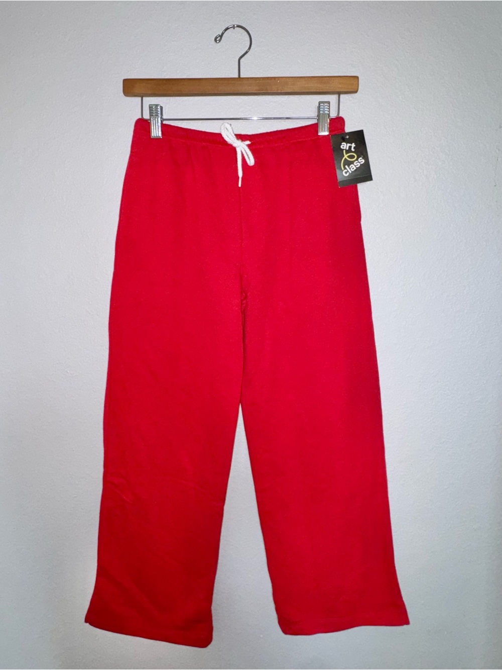 New Art Class Finally Red Drawstring Lounge Pants Girls L (10/12) - Picture 5 of 11